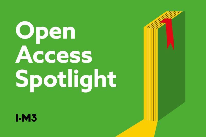 open access spotlight icon with image of open books
