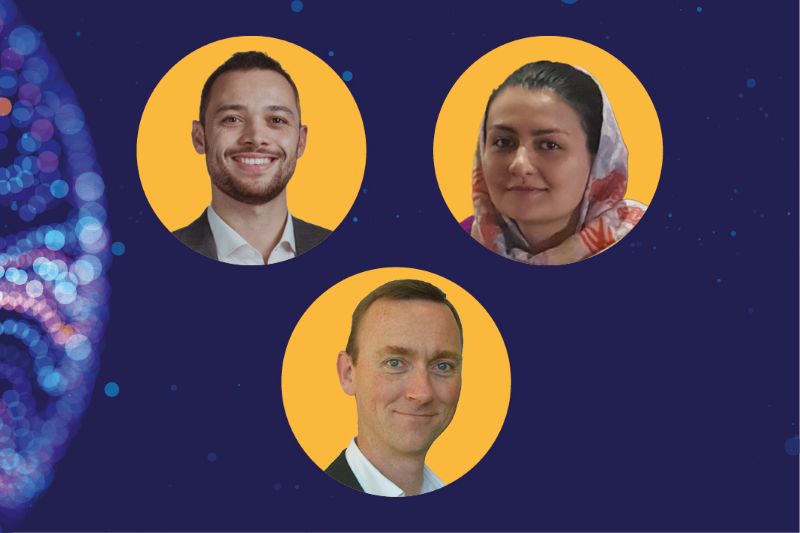 Kyle McLean, Fereshta Sarwarzada and Ed Cole pictured