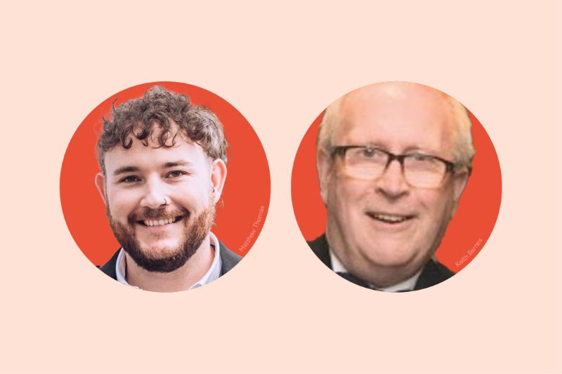 Matthew Thomas and Keith Barnes pictured