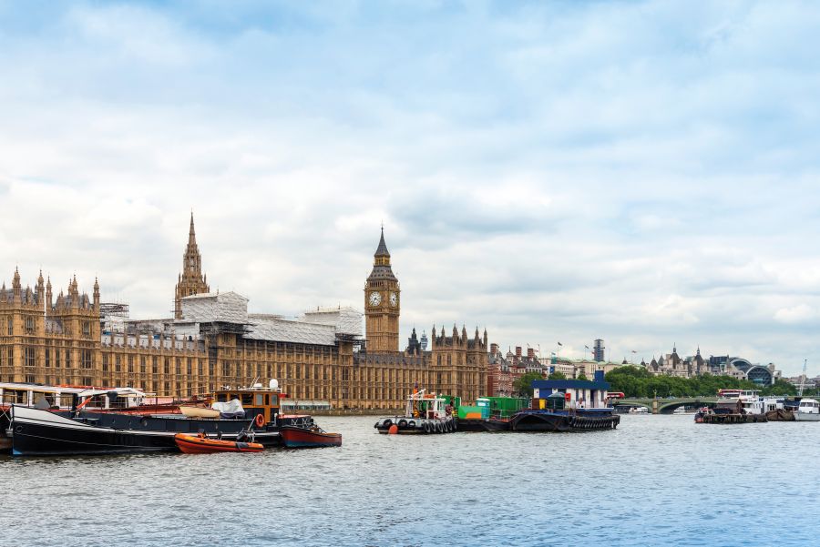 The River Thames in London, UK