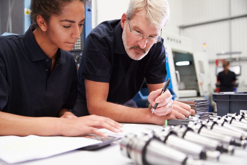 Engineer and apprentice pictured