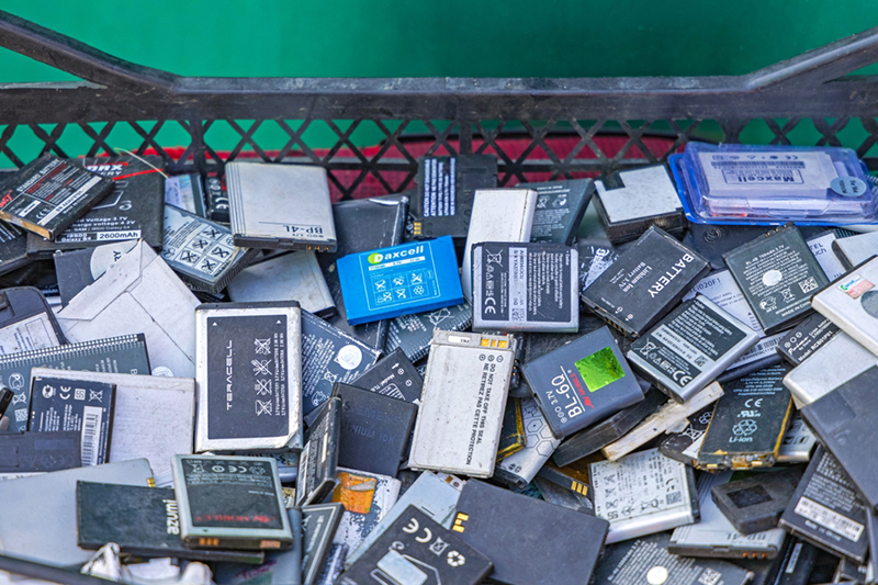 Waste phone batteries