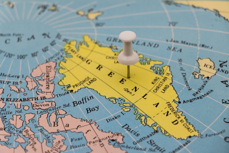 Map of Greenland pictured