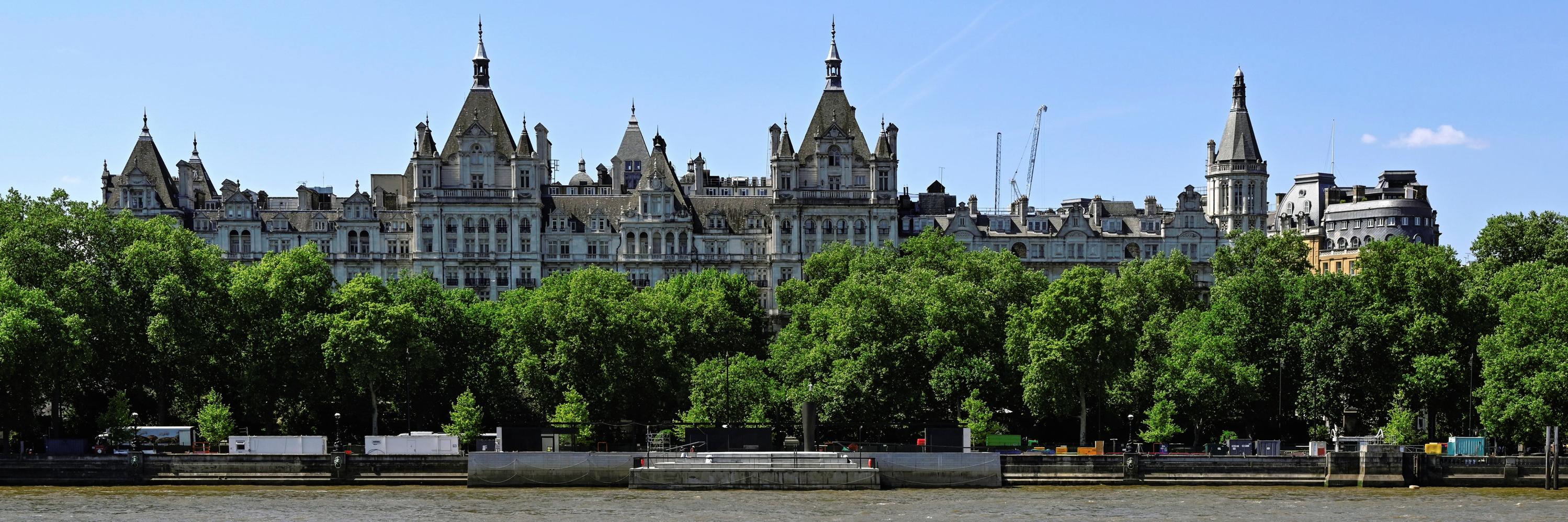 View across River Thames to One Whitehall Place