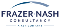 Frazer-Nash Consultancy - A KBR Company logo in blue text on transparent background