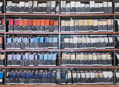 Library shelves