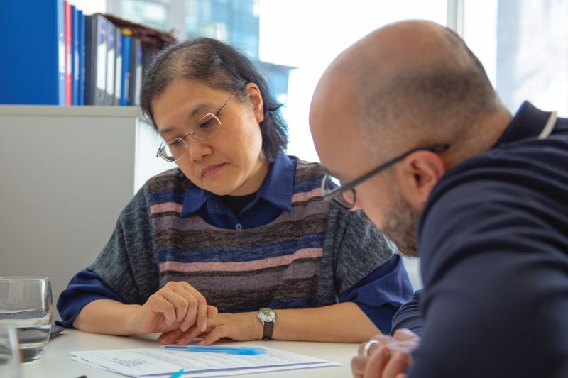 Engineer being mentored