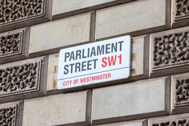 Street sign on a building