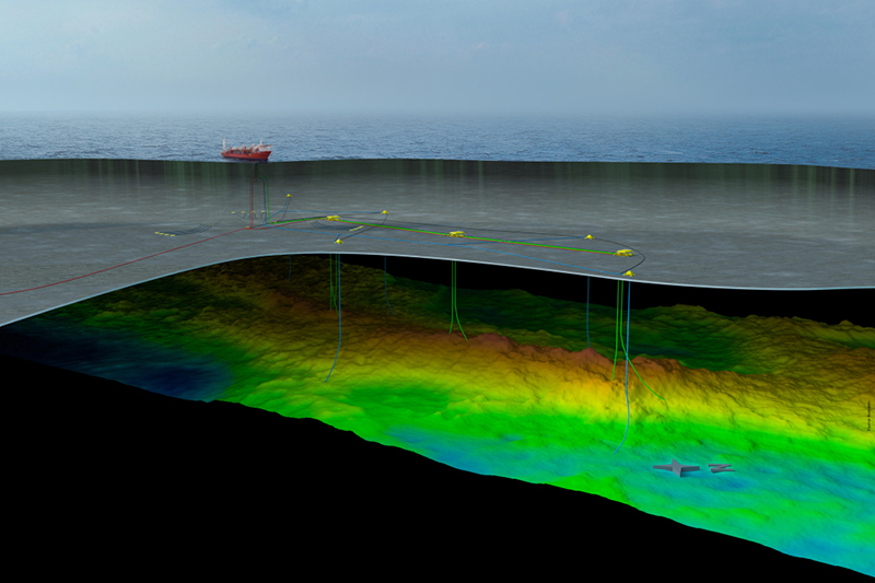  Floating Production Storage and Offloading vessel (FPSO) illustration for the Rosebank oilfield