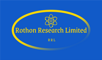 Rothon Research Limited yellow logo against royal blue background