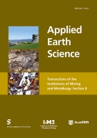 Applied Earth Science journal cover image 