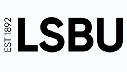 London South Bank University Logo black text on white background