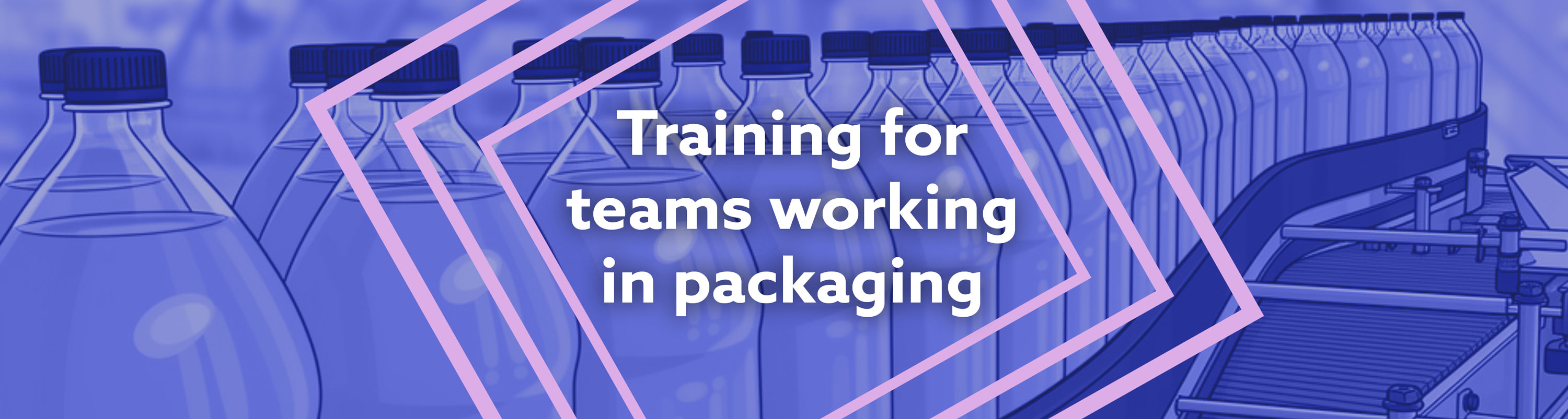 illustration of bottles in a factory 