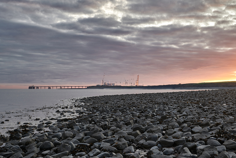 coastline wil pier and insustrial site