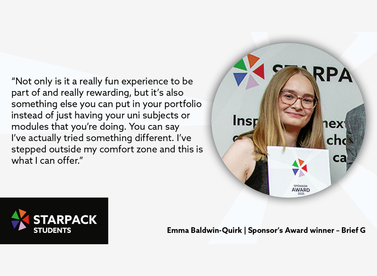 Emma Baldwin-Quirk | Sponsor’s Award winner – Brief G 