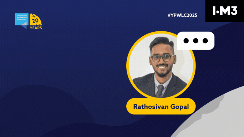 Rathosivan Gopal YPWLC 2022 Winner 