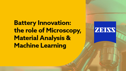 Title of event with Ziess logo and a microscope