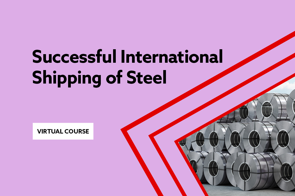Rolls of steel with the Course name Successful International Shipping of Steel