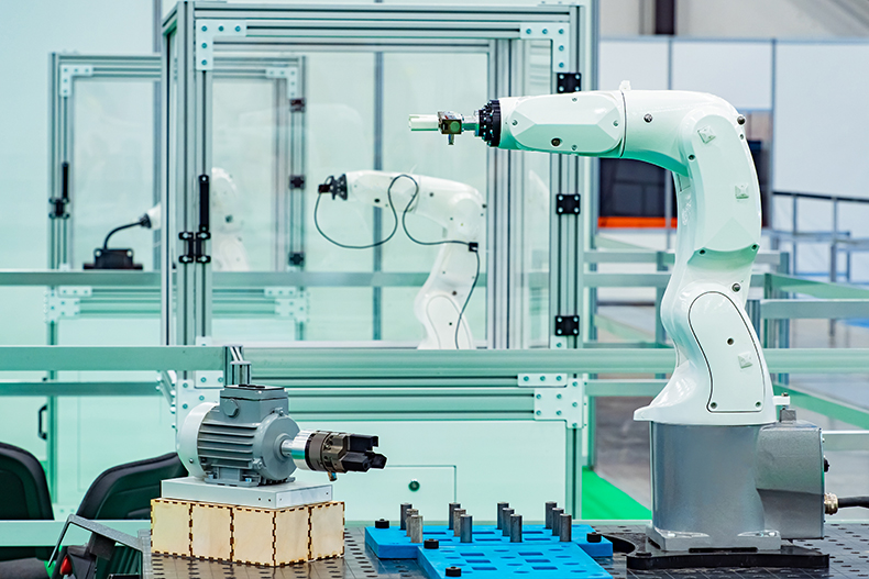 Mechanical robot arm testing machine