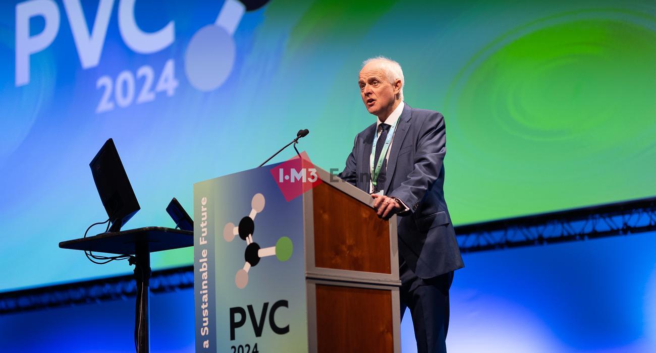 Man presenting at PVC 2024