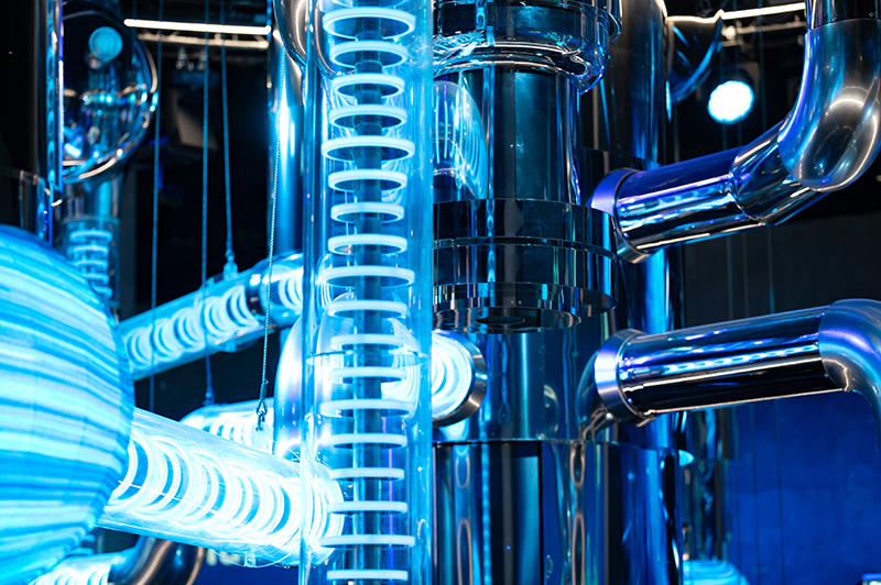 Stock image of a nuclear reactor concept
